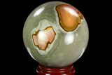 Polished Polychrome Jasper Sphere - Madagascar #126509-1